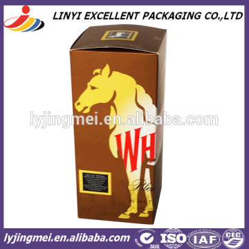 OEM ivory paper box with gold stamping