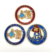 Wholesale Masonic Car Emblems: Including 3D Freemasonry, Shriner Fez Auto Badges in Zinc Alloy