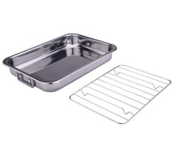 Household roaster grill pan stainless steel baking pan