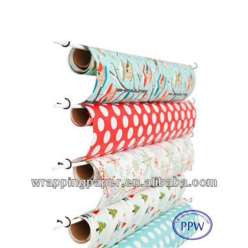 Printing gift wrapping paper storage
