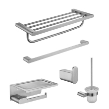 HONGDEC Brushed Nickel Bathroom Accessories Towel Bar Set