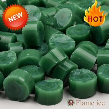 New Color Fire Pit Glass, Fire glass, Hot sale Green porcelain tubes glass for fire pit