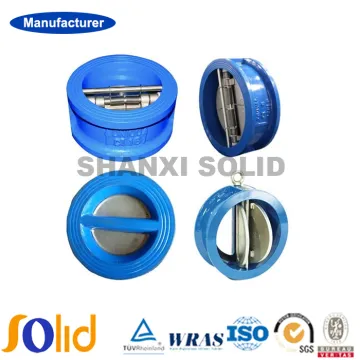 Cast Iron Dn150 Wafer Dual Plate Disc Butterfly Check Valve