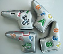 Wholesale iron cover New design head cover PU leather golf putter cover