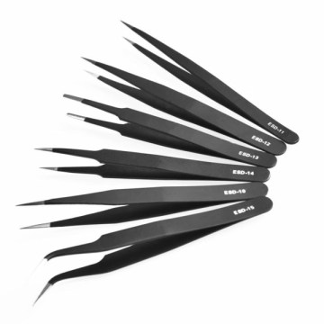 ESD electronic stainless tweezer wholesale