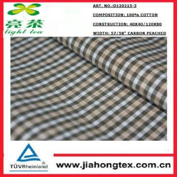 100% cotton fabrics in carbon peaching