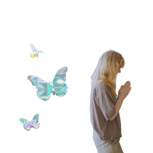 3D Butterfly Window Clings: Sun Catcher Stickers, Non-Adhesive Prism Vinyl Film, and Fairy Sun Catchers