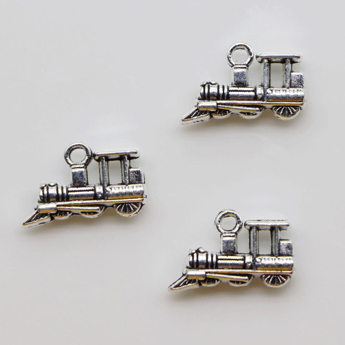 Material de cuentas artificiales de tren de coche antiguo 100 Uds 18 * 12mm para decoración de encantos de fabricación de joyas