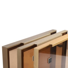 Minimalist Glass Cabinet Door Extruded Aluminium Profile Frame