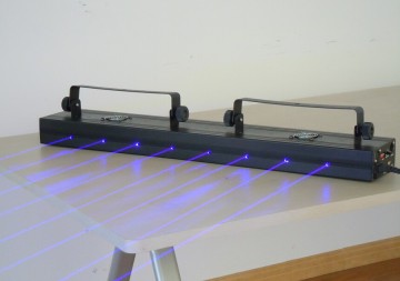 3W 445nm Blue Curtain Laser Projector,300mwX10pcs,Laser Array, Laser Bar,DMX compatible,Laser Show