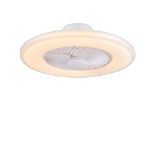 HSG 1293B Low Profile Acrylic Golden Ceiling Fan with Light