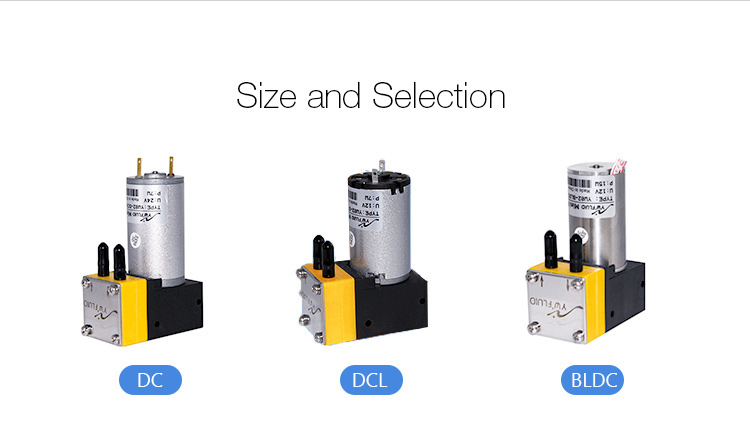 12v/24v Both Liquid and air usage electrical power air conditioner  diaphragm pump with dc motor used for liquid sample analysis