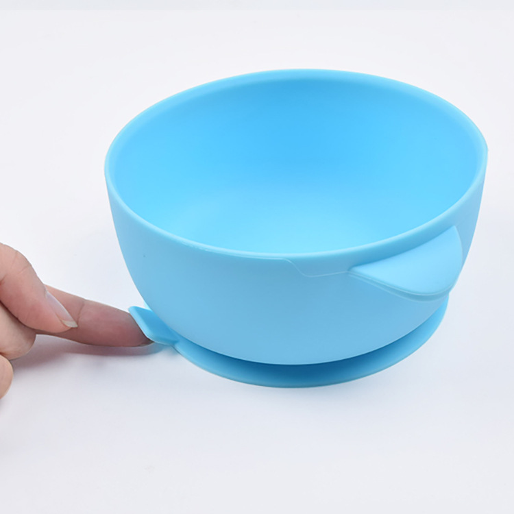 Self Feeding Suction Silicone Baby Bowls Bpa Free Silicone Bowl And Spoon Set