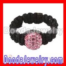 Tresor Paris Pink Czech Crystal Shamballa Rings Wholesale?