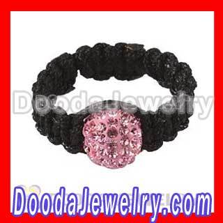 Tresor Paris Pink Czech Crystal Shamballa Rings Wholesale?