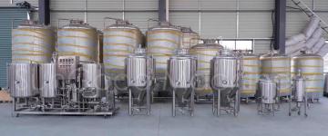 Electric 200L Brewing System with 400L Fermentation Tank