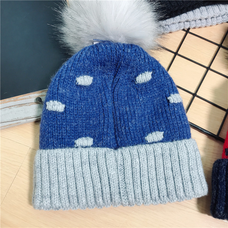 Warm winter knitted hat with fleece for children (4)