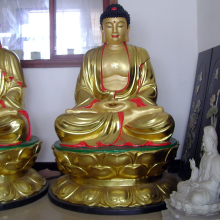 hand made Sakyamuni casting bronze buddha sculpture for religious temple