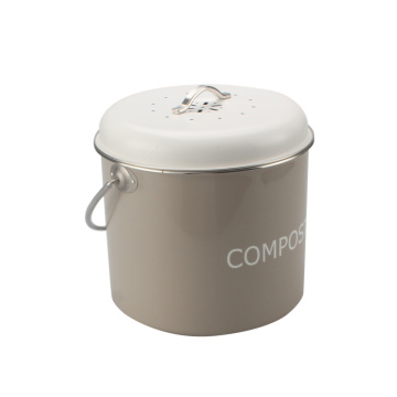 Eco-friendly Stainless SteelCompost Bin forKitchen with Lid