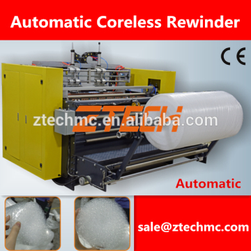 Durable EPE foam Bubble film rewinder automatic coreless rewinder