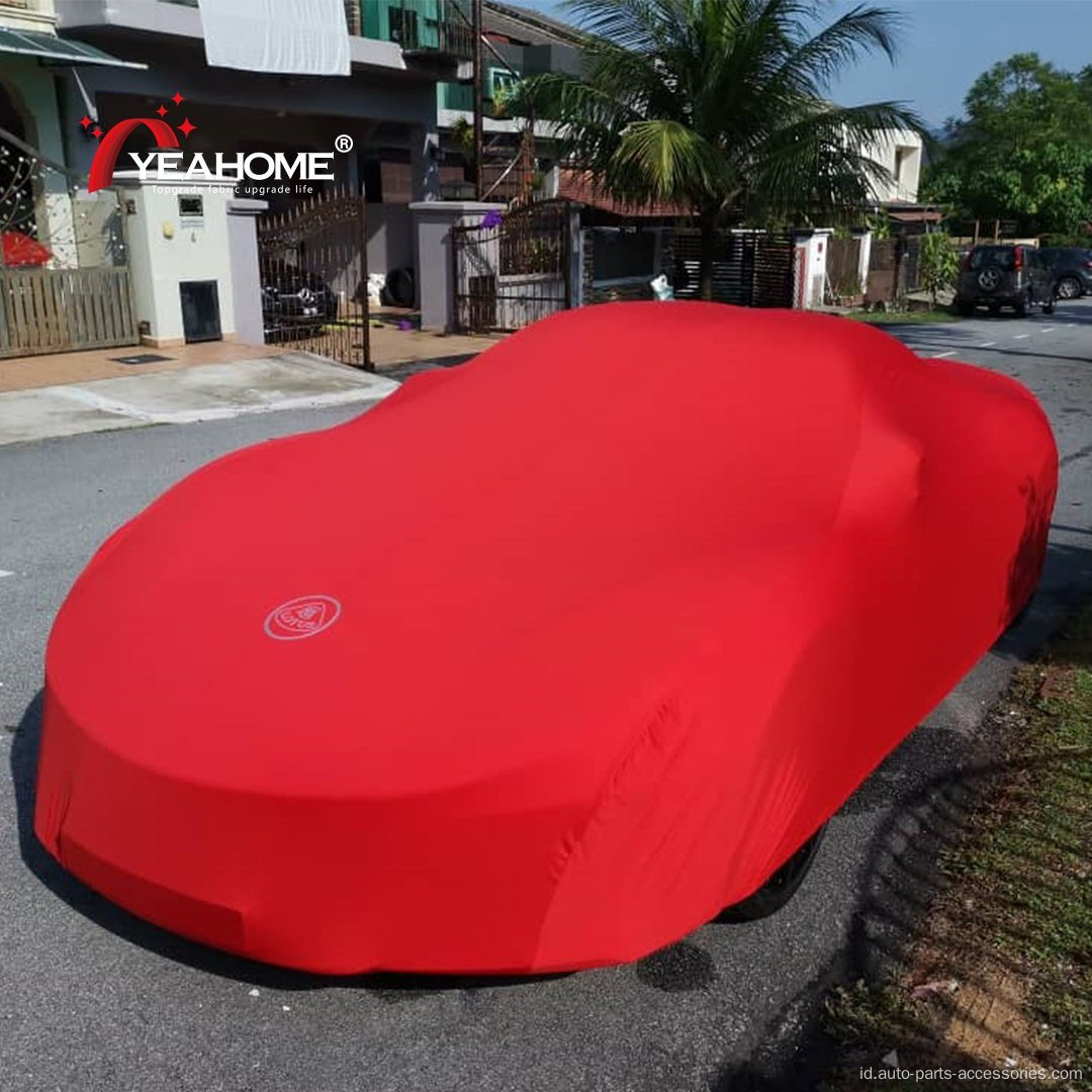 COVER Mobil Logo Cetak Penutup Otomatis Elastic Breathable