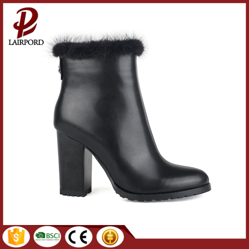 wholesale warm fur boots real cow leather