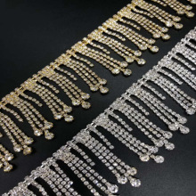 Crystal Fancy Stone Trimming for Wedding Dresses: Rhinestone Cup Chain Accessory