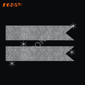 Wholesale Cheer Bow Hot fix Rhinestones Transfers