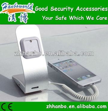 charge and alarm stand for mobile phone security display