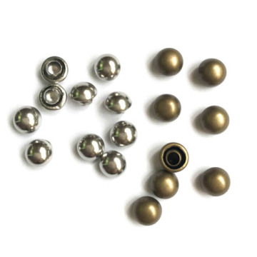 Silver Tone Dome Rivets Studs Round Buttons