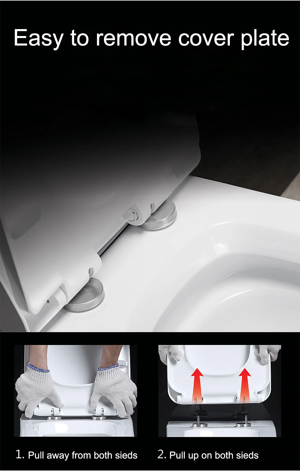 Environmentally-Friendly Electronic Pulse Solenoid Ceramic Bathroom Intelligent Toilet