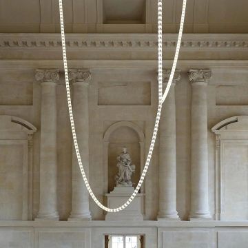 hotel lobby modern luxury chain ceiling chandelier