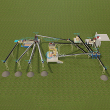 Quarry Stone Crusher Plant for River Pebble to Sand Production