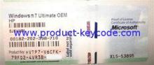 Original Windows Product Key Sticker for Windows 7 Ultimate