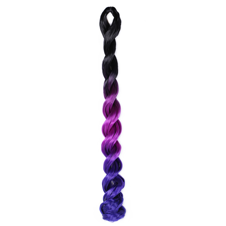 24inch Big Deep Wave Crochet Hair Extension Prestretched Synthetic Sea Body Wave Braiding Hair