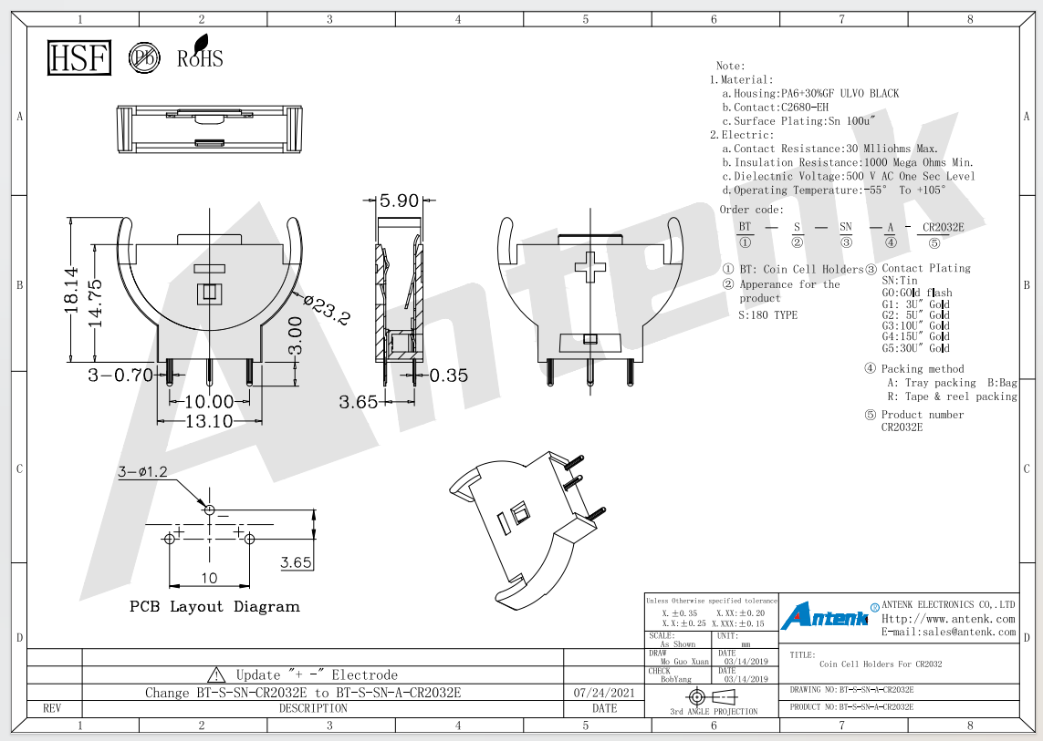 BT-S-SN-A-CR2032E BT-S-SN-A-CR2032E