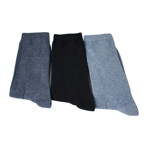 Tre färger Cotton Mens Crew Socks