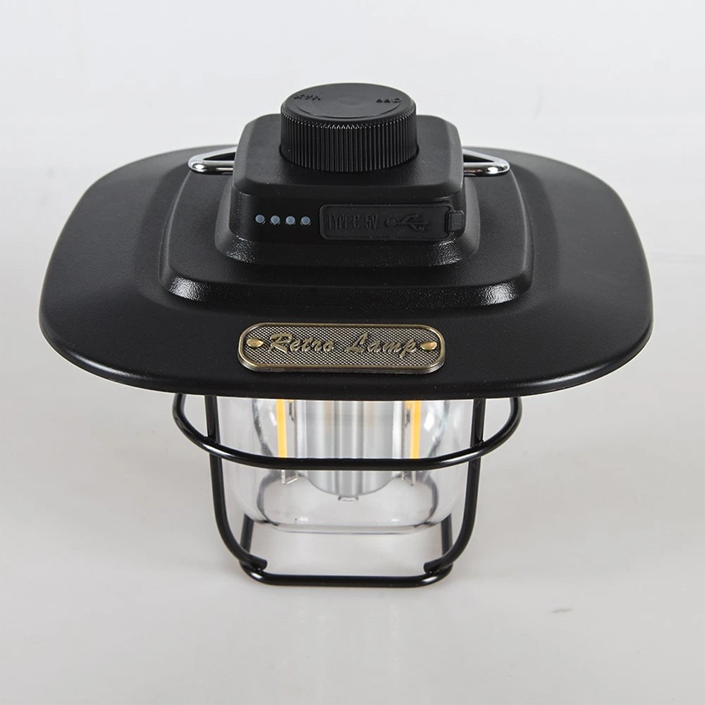 Rechargeable Dimmable Led Retro Camping Light Lantern 3 Png