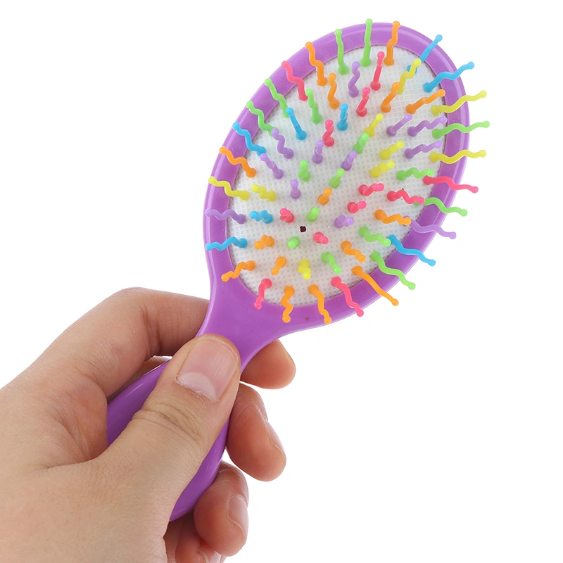 Classical Portable Waved Color Volumn Bristle Hair Brush