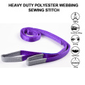 1 Ton 1M To 10M Length 30MM Width Cheap Price Polyester 1T Webbing Lifting Sling Belt Purple Color Safety Factor 8:1 7:1 6:1