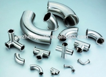 Quick-install triplet stainless steel sanitary pipe fitting