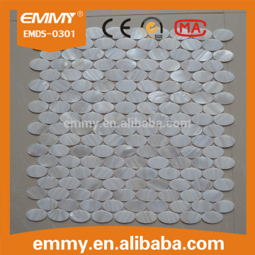 new hand work design mother of pearl seashell decorative mosaic tiles
