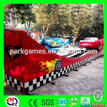 Amusement flying car rides manufacturer 2.8m height double track flying car
