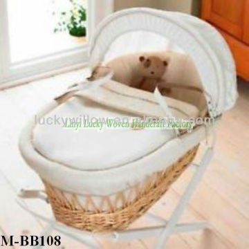 wicker baby basket