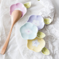 Einzigartiges Geschirr Porzellan Blume geformt Keramik Chopstick Rest