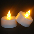 Velas LED sin llama con pilas de color blanco cálido