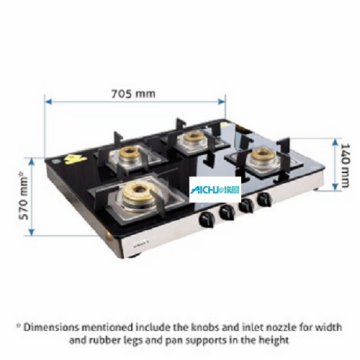 Glen 4 Burners Glass Cooktop