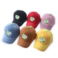 Children corduroy cartoon dinosaur baseball cap