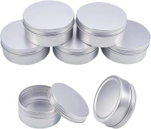 250g 8Oz big metal round tin aluminum tin