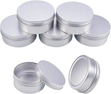 250g 8Oz big metal round tin aluminum tin